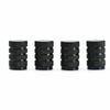 Tire Valve Caps Aluminum Black Car Bike Wheel Stem Air Valve Caps Tire Pressure Cap Dustproof Wheel Stem Air Valve Caps