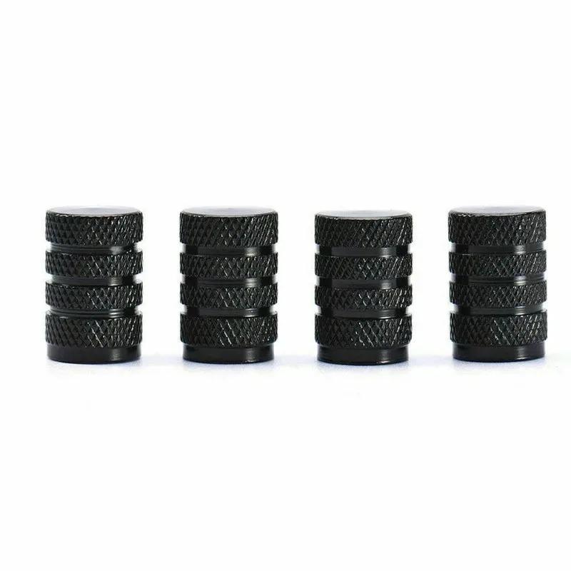 Tire Valve Caps Aluminum Black Car Bike Wheel Stem Air Valve Caps Tire Pressure Cap Dustproof Wheel Stem Air Valve Caps