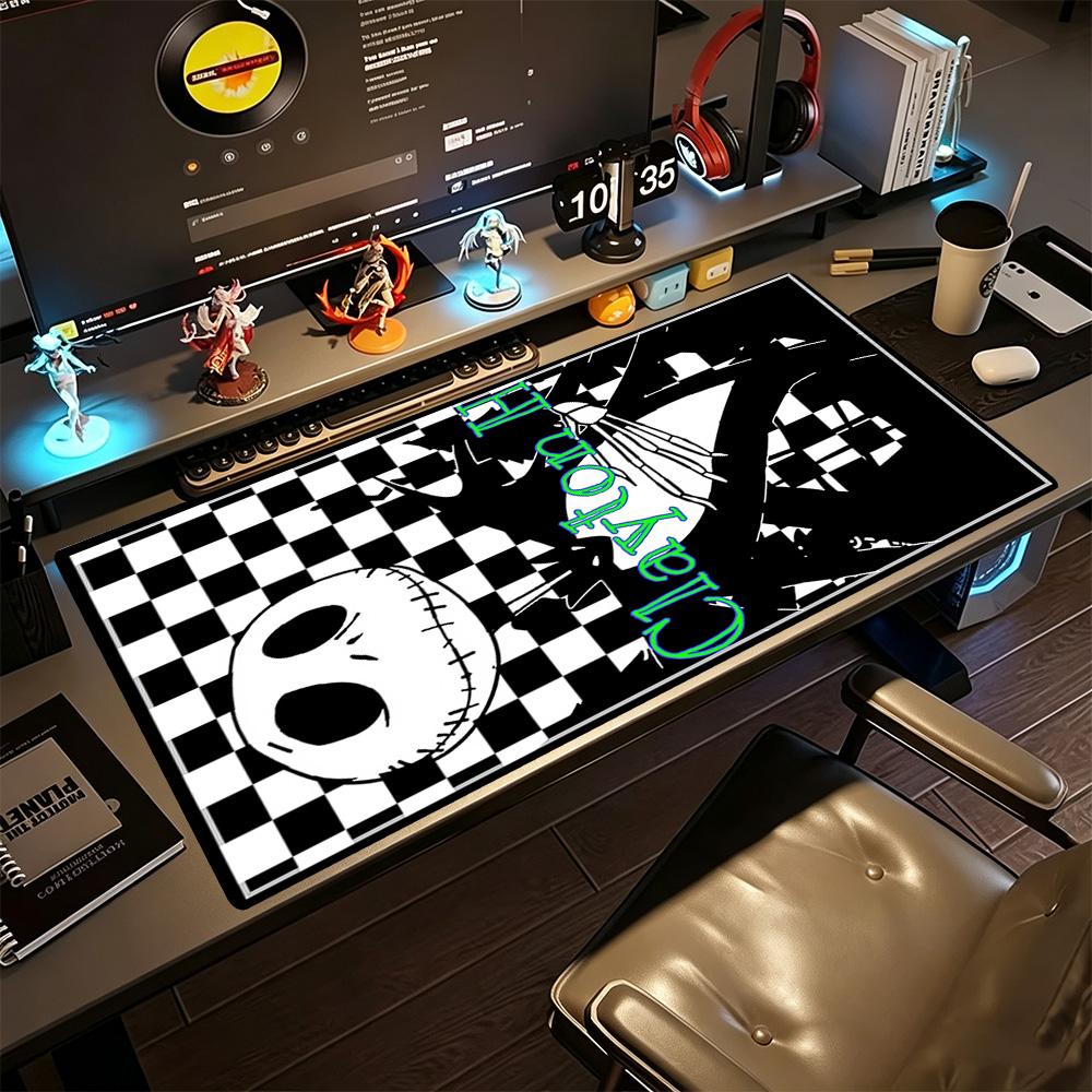 Jack Skellington Large Mouse Pad Gamer Mousepad Desktop Mouse Pad Non-Slip Rubber Base Perfect for Office Laptop Gaming Setup