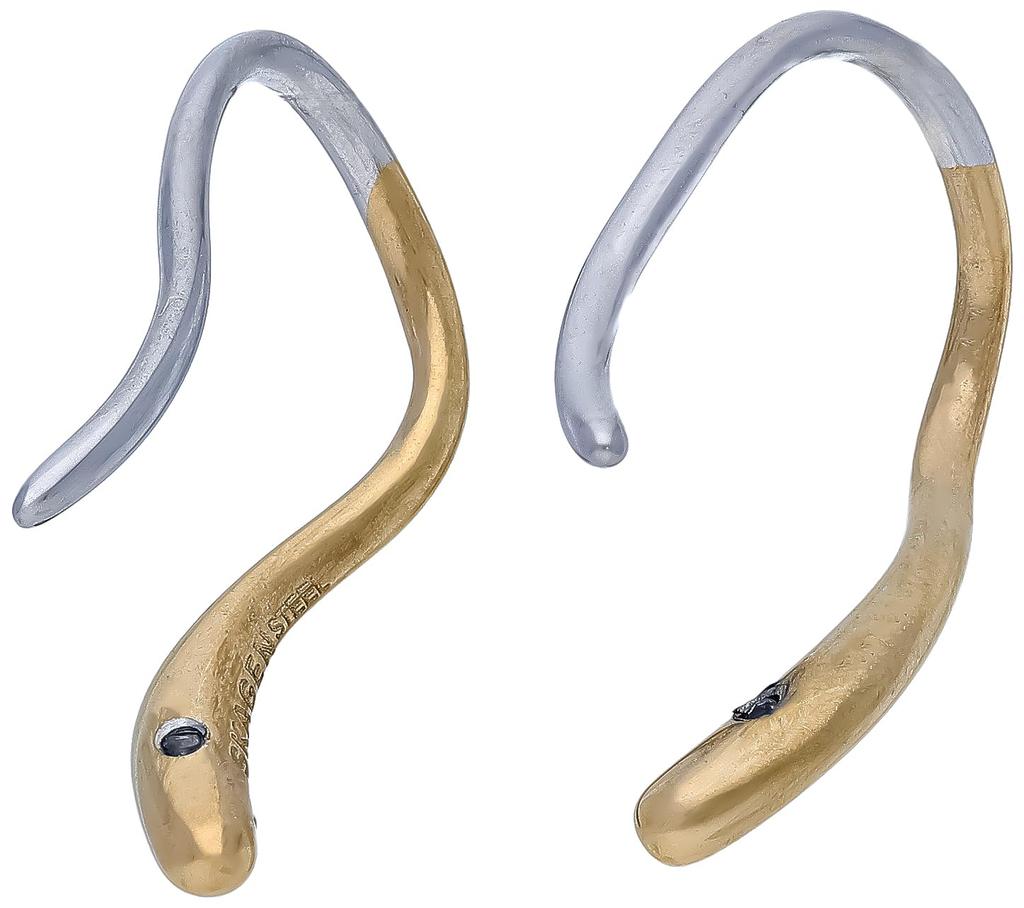 Skagen Women's ESSENTIAL WAVES Gold-Tone Stainless Steel Drop Earrings, SKJ1780710