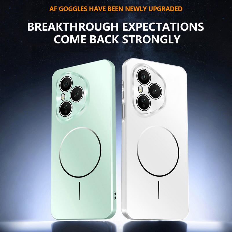 Micro-frosted ice feeling Explosion-proof All-inclusive Lens Magnetic Ring Case For Honor 400 Pro Honor400 Slim Protect Cover