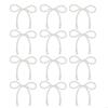 Pearls Bowknot Cake Decoration Cupcake Toppers for Wedding Baby Showers Birthday