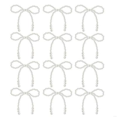Perlen Schleife Kuchen Dekoration Cupcake Toppers für Hochzeit Babyparty Geburtstag