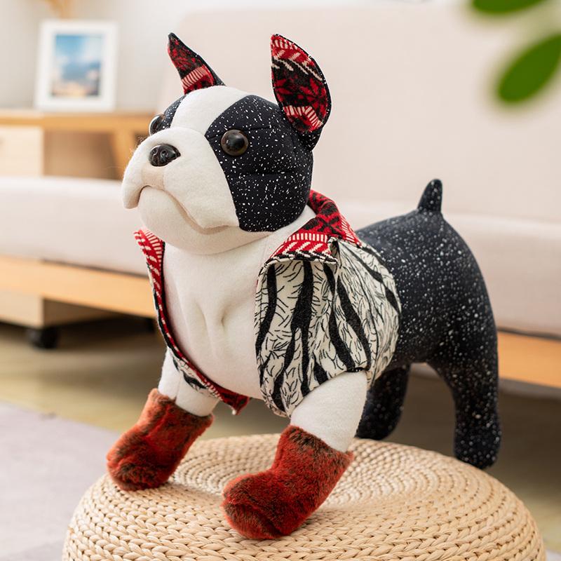 Chihuahua/Labrador/Bulldog/Pomeranian Puppy Stuffed Shar Pei Dog Plush Toy Cute Simulation Pets Soft Baby Dolls Gifts For Kids