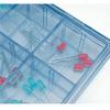 HOZAN ESD Parts Parts Storage Box with Inner Box and Allows Contents to be Viewed with Lid Case, Anti-Static Dividers, Closed, B-17-BB