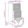 Mobile a cassetti Finitura Rovere Sonoma 33 x 34,5 x 87 cm Truciolato