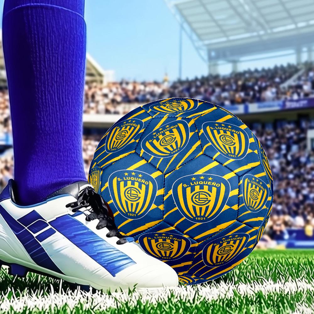 Luqueno Club Emblem Size 5 Soccer Balls, Anti-Slip, Protective Football, Outdoor Sport, Practice Games, Birthdays Gift Suitable for fan