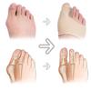 1Pair Toe Separator Hallux Valgus Bunion Corrector Orthotics Feet Bone Thumb Adjuster Correction Pedicure Sock Straightener