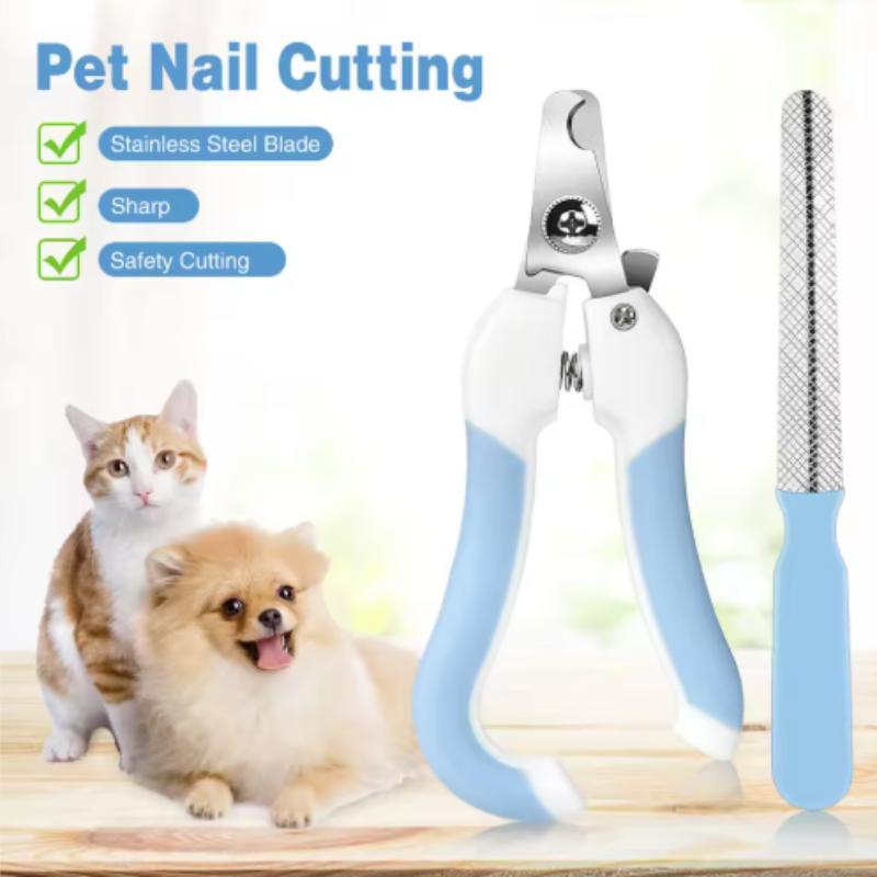 Pet Nail Clippers Pet Dog Cat Grooming Nail Scissors Stainless Steel Straight Handle Clippers Pet Supplies