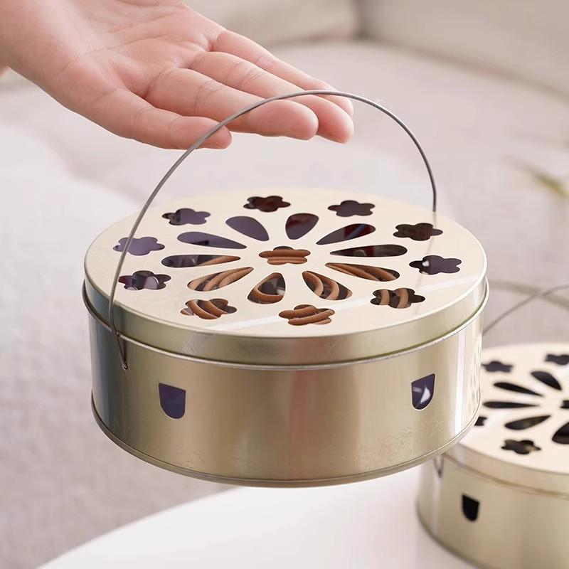 Portable Handheld Mosquito Repellent Outdoor Heat-Resistant Covered Mosquito Coil Holder