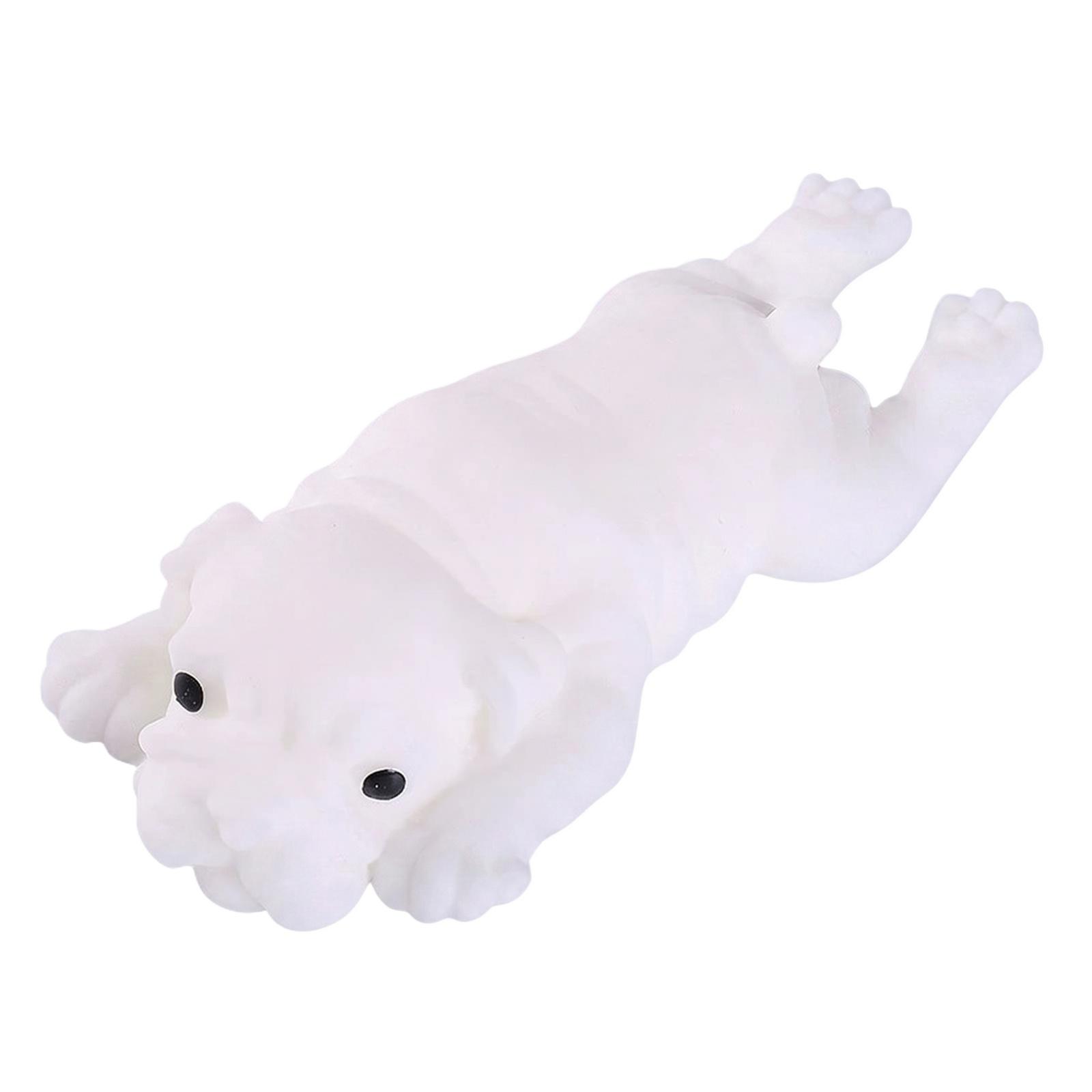 

Soft Dog Toy for Stress and Relaxation Novelty Down Shape Squeezing Toy for Desk and Home Decor One Size белый