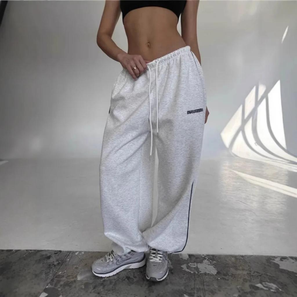 VIONA Striped Wide Leg Sports Pants For Women In Spring And Autumn, Loose And Slimming, Straight Leg Casual Pants