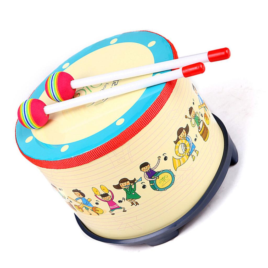 Children Snare Drum Toddler Birch Wood Drum Toys for Kindergarten Early Education