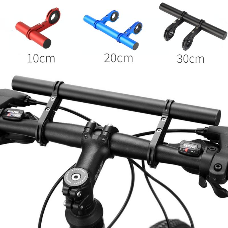 Bike Handlebar Extender 10/20/30cm | Aluminum Alloy Bicycle Stem Riser | Multi-Function Extension Mount for Gopro, Phone & Light | Cycling Accessories