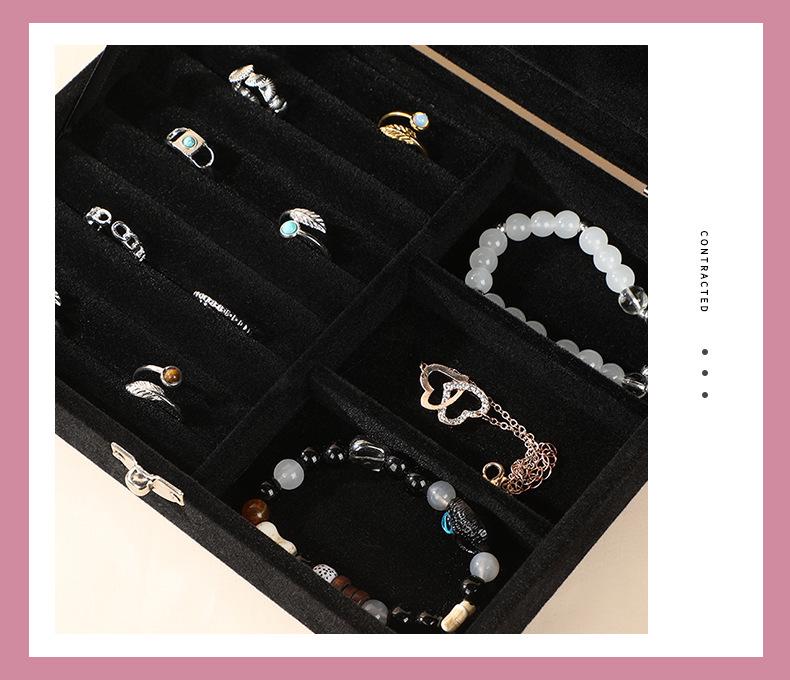 Neue High-End Schmuckschatulle mit Schnalle: Schublade mit großer Kapazität für Halsketten & Ohrringe