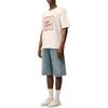 AMIPARIS Loose Knit Short Sleeve Round Neck T-Shirt Unisex tops UTS385726136