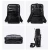 Heren Echte Lederen Crossbody Sling Tas, Compacte Schoudertas met Dubbele Rits en Meerdere Vakken voor Telefoon, Portemonnee, Reisbenodigdheden