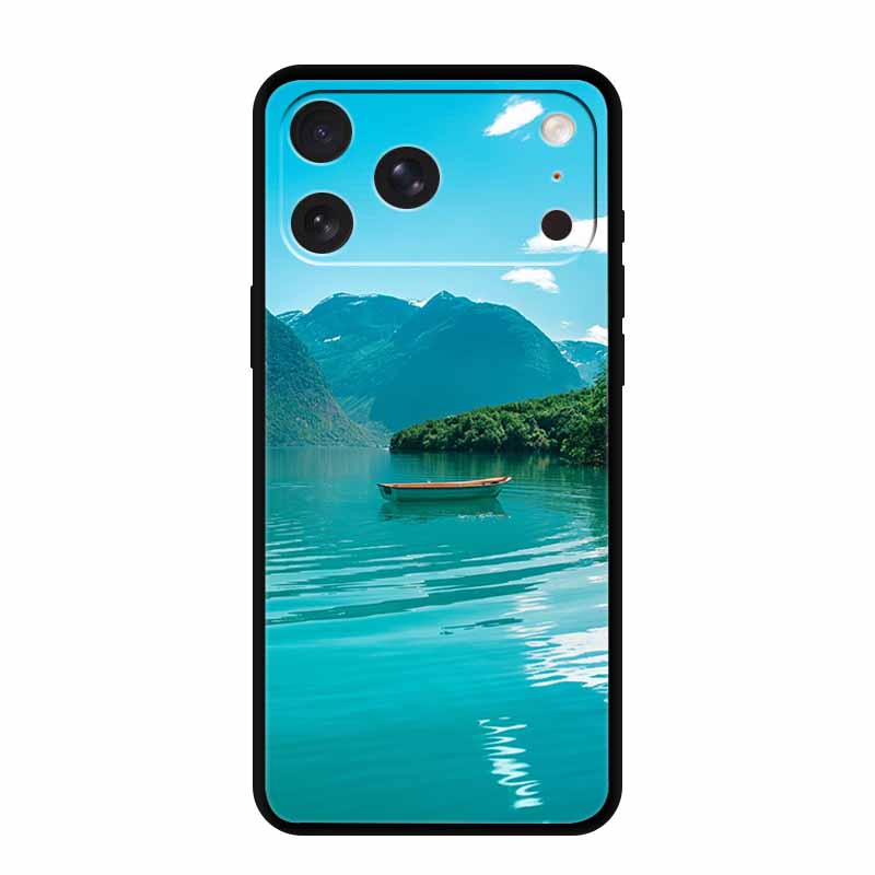 

Animal Patterns Case For iPhone 17 Pro Max 16 plus 15 14 pro 16e 17 Air Fashion Black Edge Funda Shockproof Silicone Phone Cover -iPhone 14 plus