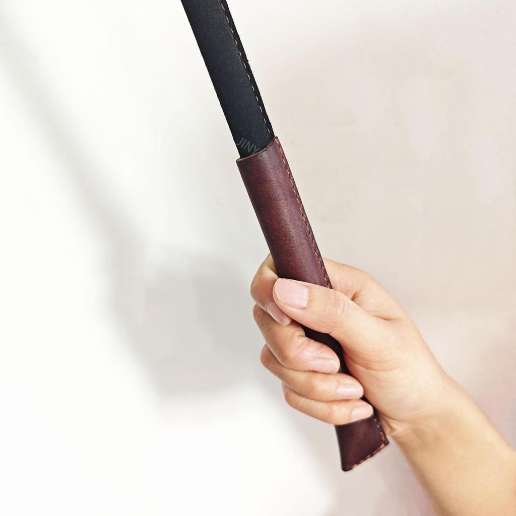 Genuine Leather Suede Dog Training Whip Toy - Tear-Resistant and Interactive