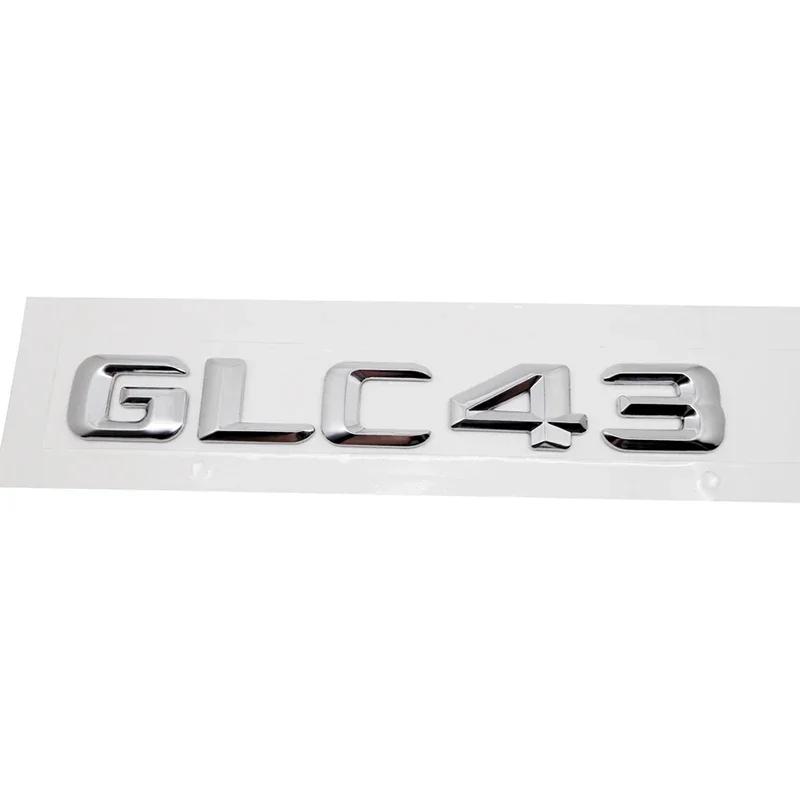 

Alloy ABS Car Emblem Sticker Rear Trunk Letter Number Badge for Mercedes Benz GLC43 GLC63 GLC200 GLC260 GLC300 Accessories Plastic