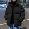 Men's Trendy Warm Stand Collar Cotton Jacket 2025 - Thick Padded, Autumn/Winter Coat