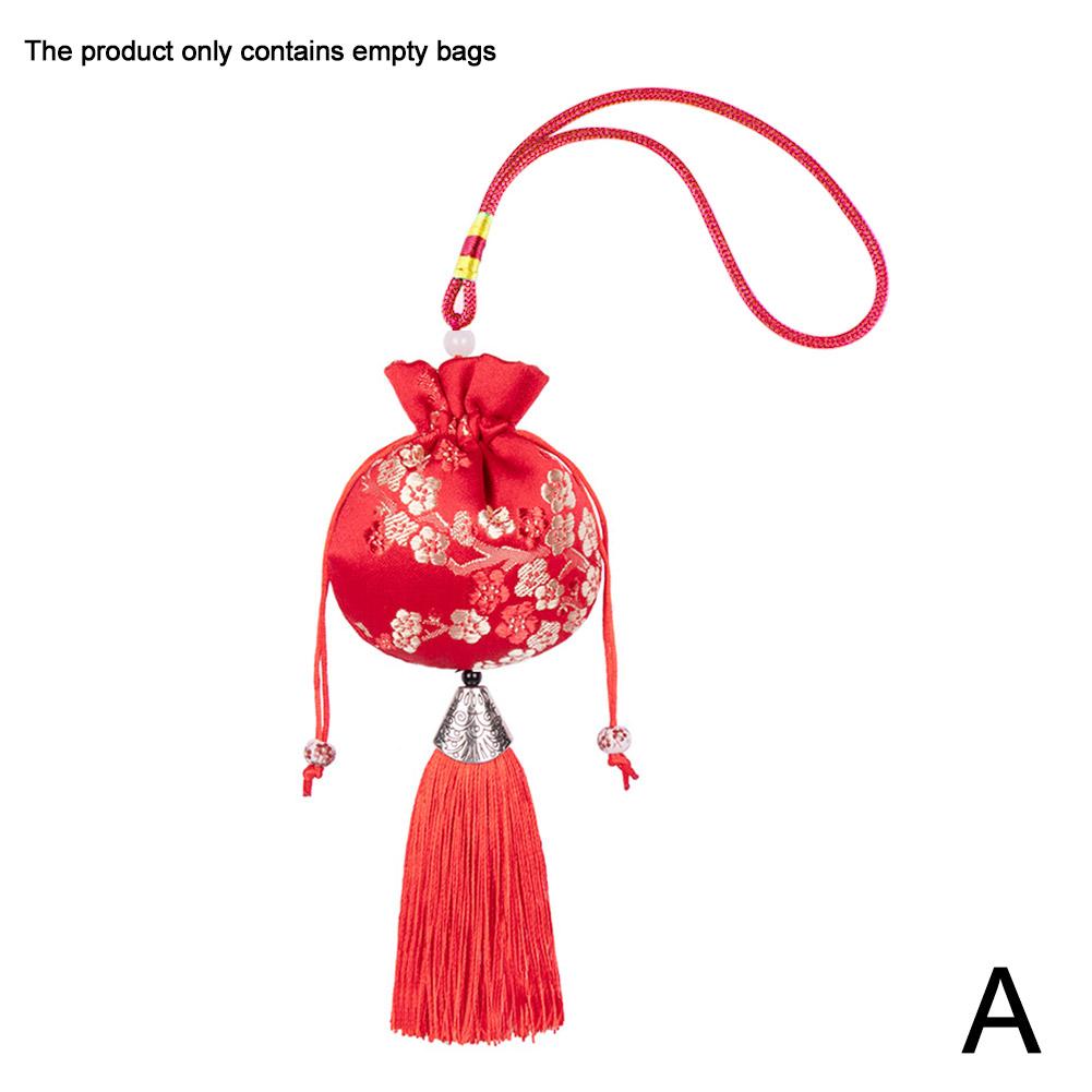 Sachet Sachet Empty Bag Chinese Style Jewelry Storage Bag Handmade Vintage Embroidery Tassel Lucky rawstring Bag Cloth Pocket