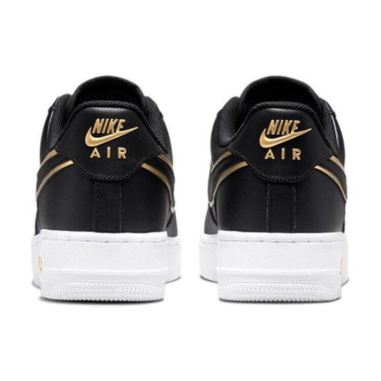 Nike Air Force 1 Black Metallic Gold White - da8481001
