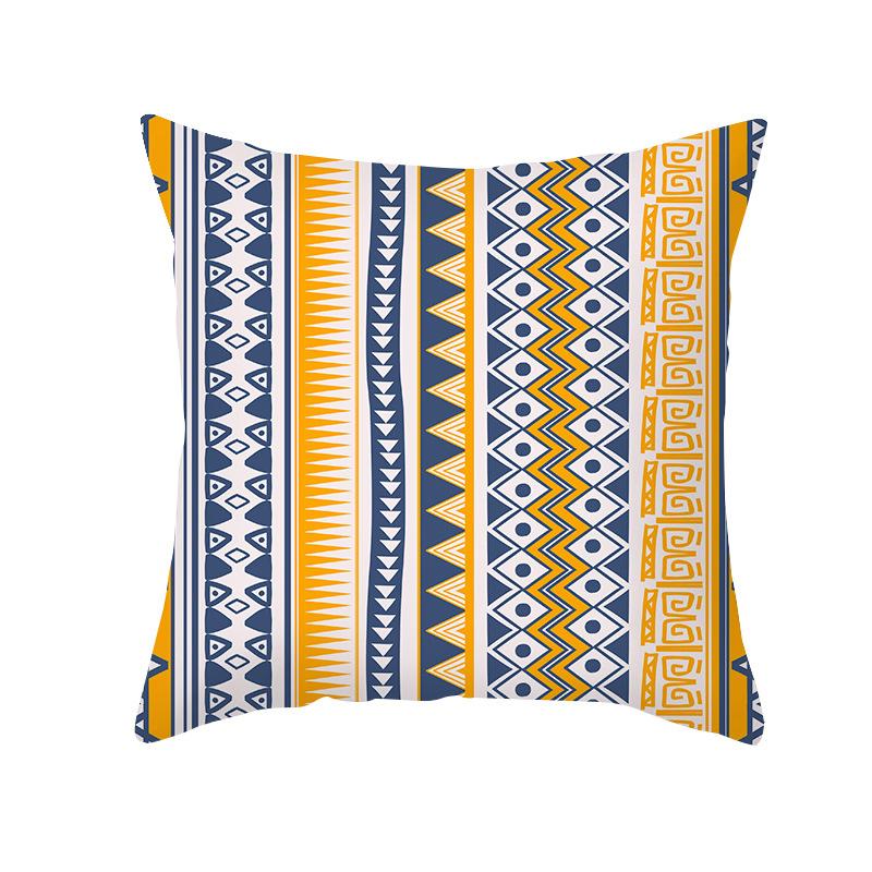 Geometric Pillow Abstract Stripe Cushion Cover Ethnic Style Office Sofa Pillowcase Home Decor Pillowcase
