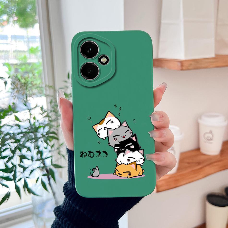 For Honor 400 Pro Phone Case Cute Astronaut Liquid Silicone Full Coverage Anti Drop Soft Back Shell For Honor400 5G Bumper Capa