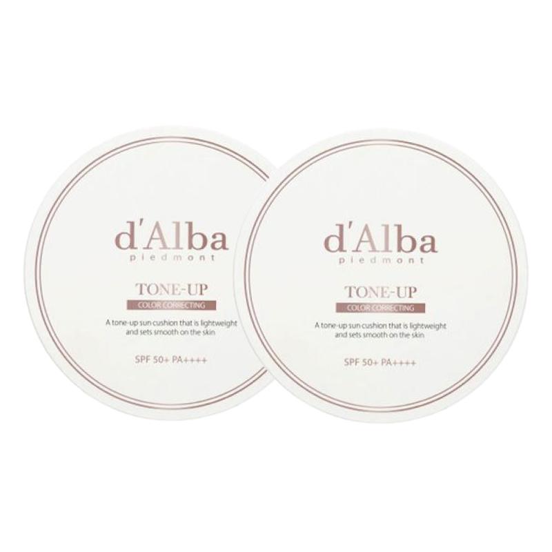 d Alba Waterfull Tone-Up Sun Cushion SPF50+ PA++++ Brightening UV Protection Set 15g + 15g