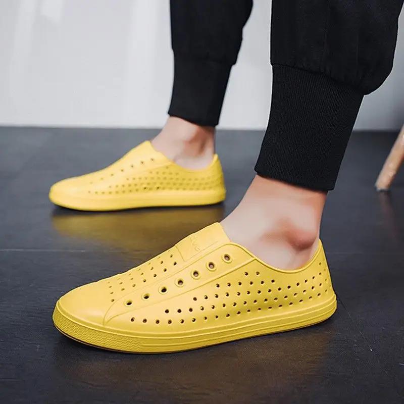 Fashion Height Male Shoe Hole Shoes Beach with Platform Buy New Fashion Color Non-slip Breathable Clearance Sale Open Toe Men's Sandal