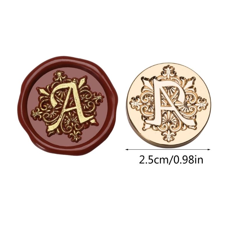 Letter Series Sealing Wax Stamp for Christmas Envelopes Card Wedding Invitation Decorations Capital F Wax Seal Stamp
