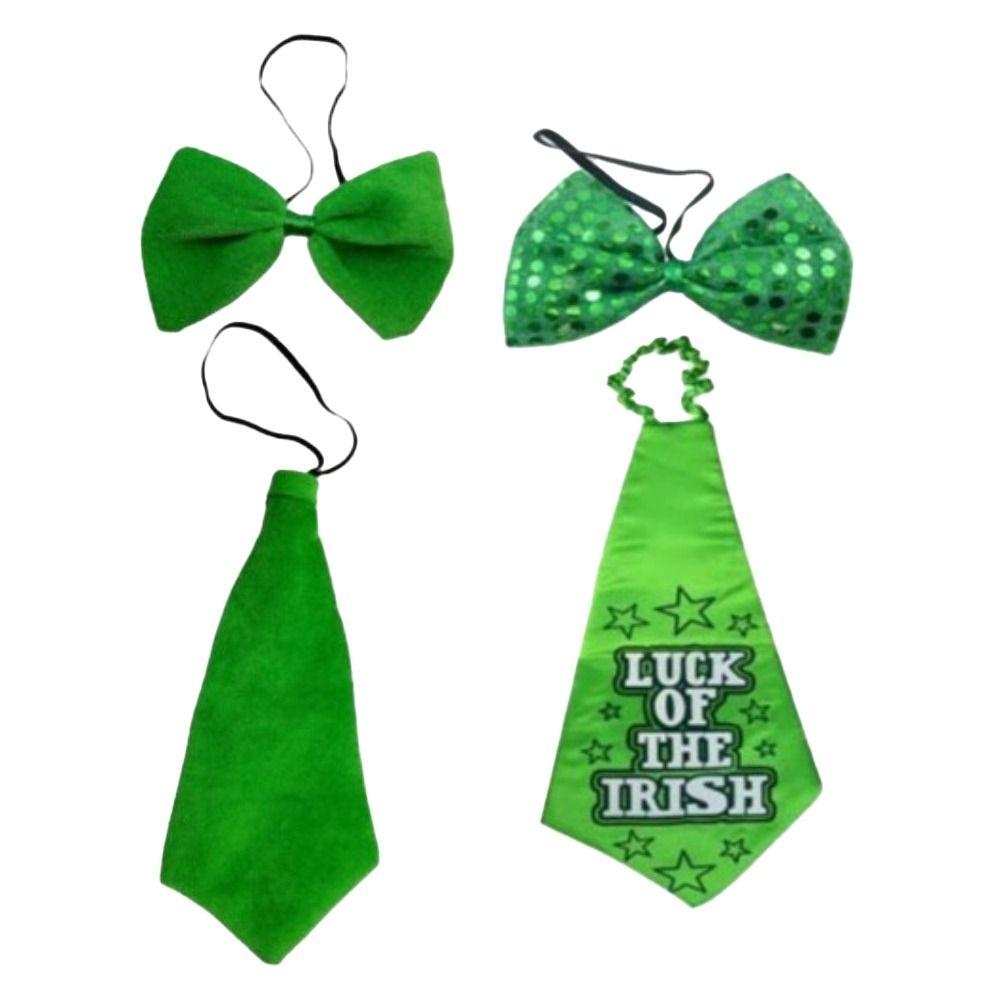 4pcs Set Fake Beard Saint Patrick's Day Top Hat Irish Festival Costume  Theme Party Decor