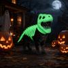 Szkielet Dinozaura Świecący w Ciemności Kostium dla Zwierzęcia Domowego Lśniący Kostium Halloweenowy dla Zwierzęcia Domowego Impreza Halloweenowa