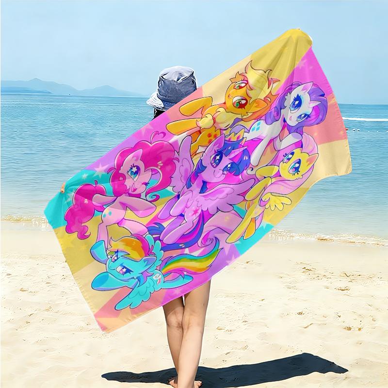 1Pc Fantasy Unicorn Sky Ride Beach Towel Microfiber Beach Towel Thin Absorbent For Beach Swimming Yoga Bath Sports 0917118