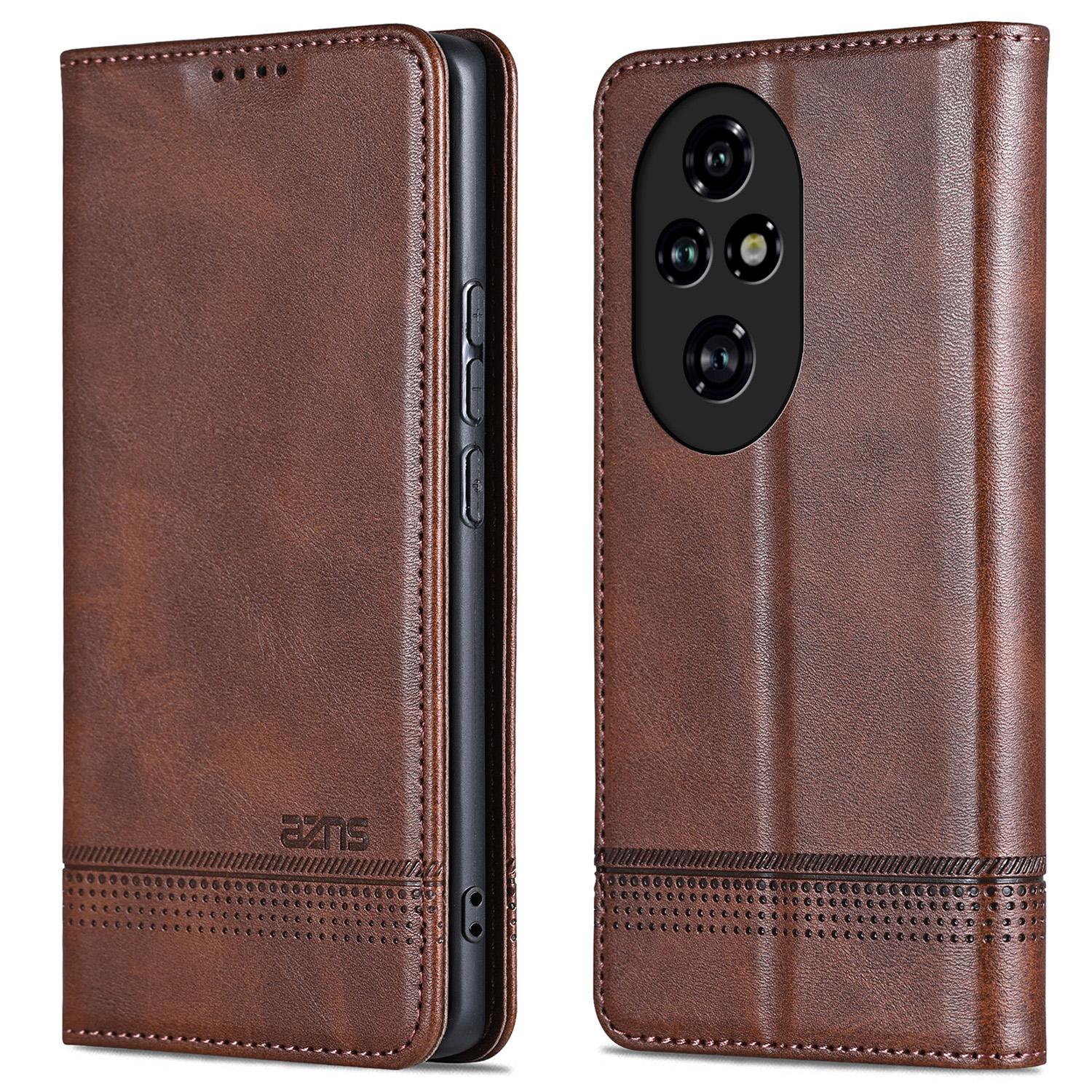 

AZNS For Honor 200 Pro 5G Wallet Phone Cases Оптовая продажа противоударный кожаный флип-чехол Coffee