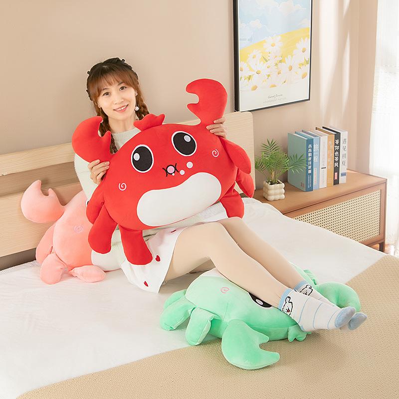 Cute Bubbles Crab Plush Toy Doll Cartoon Cushion Pillow Children's Rag Doll Gift