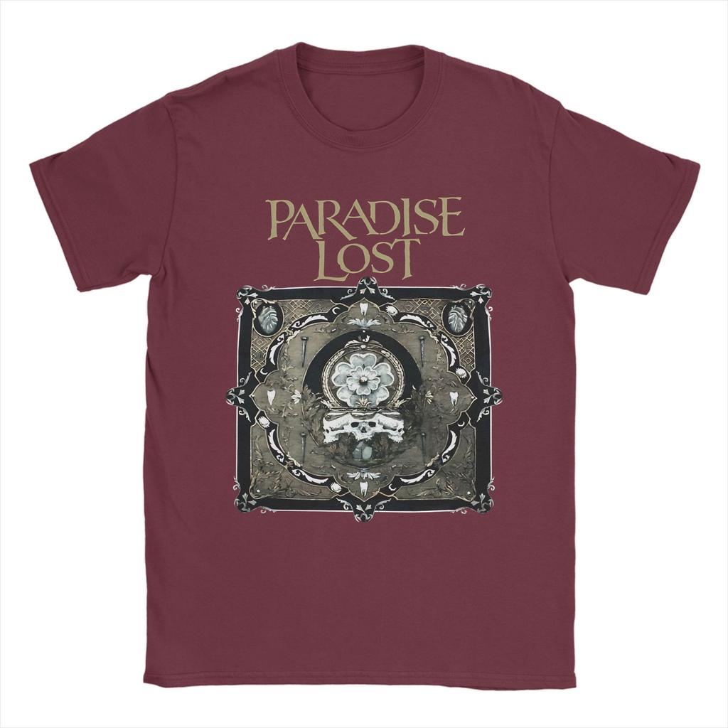 T-shirt Band Paradise Lost T-shirt da Spiaggia Hipster Unisex Cotone Puro Girocollo Taglie Forti Manica Corta Vintage