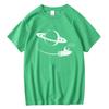 Mens High Quality Cotton Short Sleeve Space Print Summer Men T Shirt Casual Loost Oneck Tshirt Cool Tshirt Male Men Tee Shirt