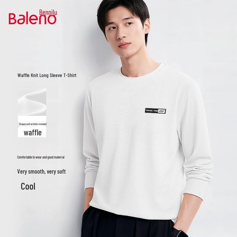 Baleno Men's Waffle Knit Long-Sleeve T-Shirt