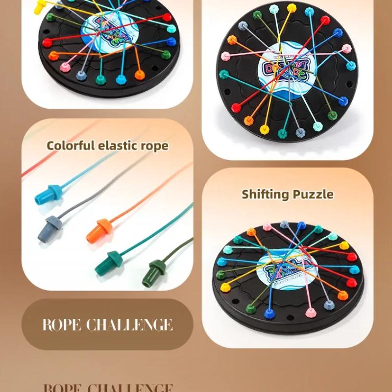 New Rope Untangling Challenge Twisted Rope Puzzle Toy Children Decoding Game Logical Training