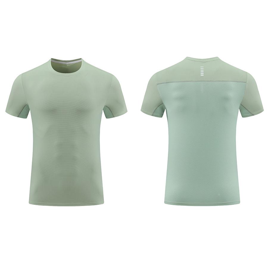 Quick-Dry Cool Short Sleeve Fitness Running T-Shirt - Breathable, Loose Crew Neck for Outdoor Sport