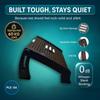 Adjustable Foot Rest for Office Chair with Massage Texture and Roller | Ergonomic Footrest Under Desk with 6 Heights | (Footrest 2)