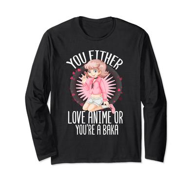 Anime Teenager Figure Japan Anime Baka Which One Do You Like Long Sleeve T-Shirt