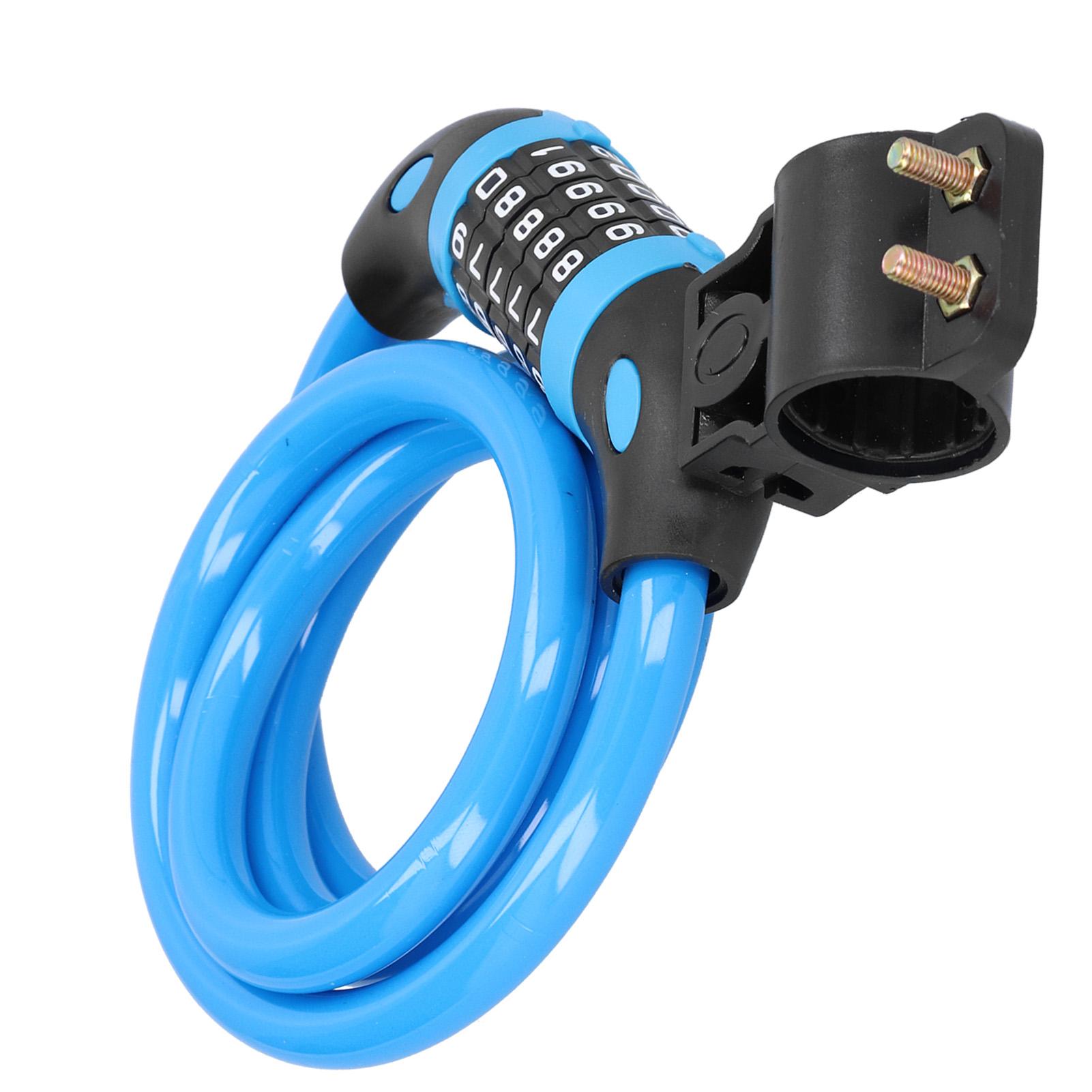 

Bicycle Password Lock 5Digit Code Combination Lock Bike Security Antitheft Ring Lock(Blue ) синий