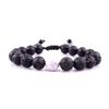 European & American Style Tiger Eye & Volcanic Rock Beaded Wish Bracelet, 10mm, New Design