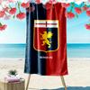 Πετσέτα Παραλίας Genoa CFC Print, Μεγάλη Μαλακή Πετσέτα Γρήγορου Στεγνώματος για Παραλία Κάμπινγκ Κολύμπι
