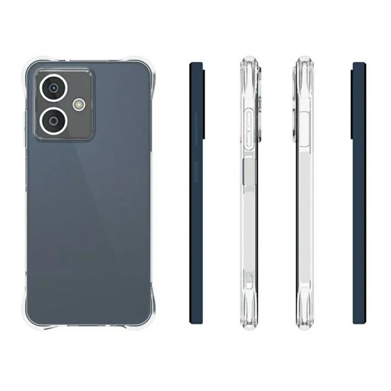 For HMD Crest 5G Clear TPU Case WANLONFENG TM Series 2.0mm Phone Back Cover