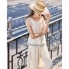 TERRE BLEUE Women's Summer Vest & Wide-leg Pants Set