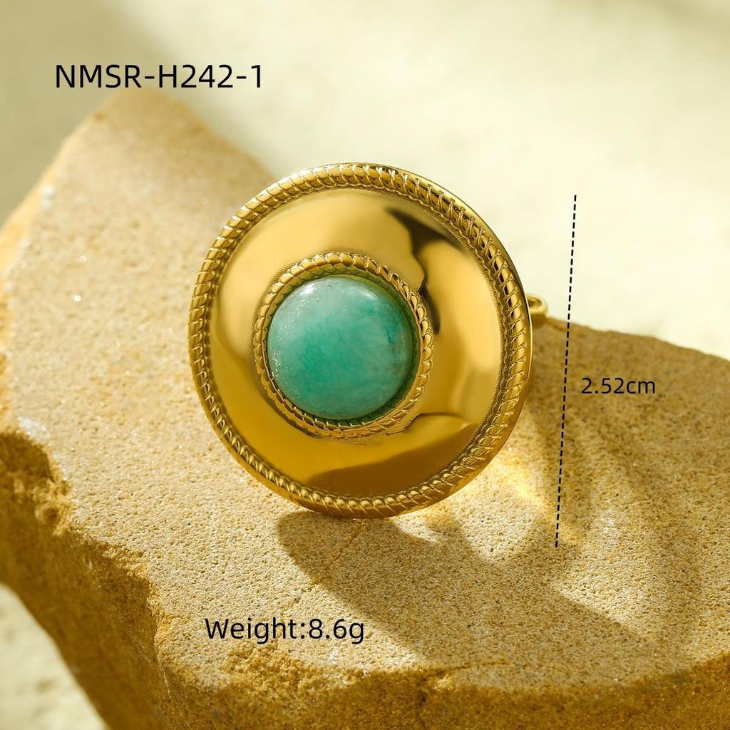 Evropsko-americký retro luxusní nastavitelný prsten Oko Horovo pro ženy